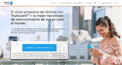 Desktop Screenshot of espanol.rosettastone.com